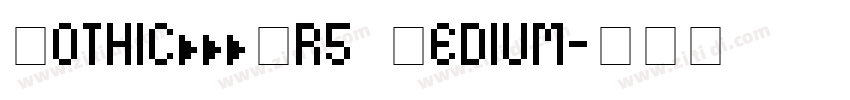 GothicBBBPr5 Medium字体转换